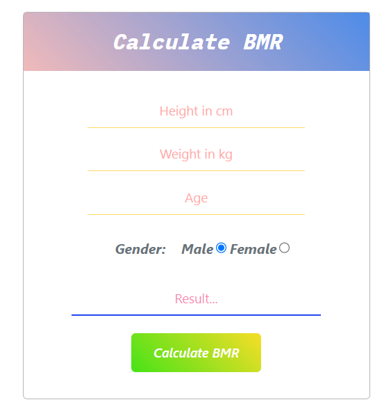 calculate-BMR